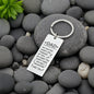 “No Matter What Life Throws at You, at Least You Don't Have an Ugly Daughter” Engraved Rectangle Keychain - Gift for Dad