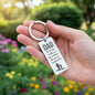 “Of All the Walks We Have Taken, This One Is My Favorite” Engraved Rectangle Keychain - Gift for Dad