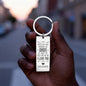 “When God Was Handing Out Dads, He Saved the Best One for Me” Engraved Rectangle Keychain – Gift for Dad