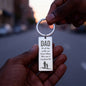 “Of All the Walks We Have Taken, This One Is My Favorite” Engraved Rectangle Keychain - Gift for Dad