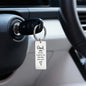 “You Will Always Be the First Man I Ever Loved” Engraved Rectangle Keychain - Gift for Dad