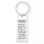 “No Matter What Life Throws at You, at Least You Don't Have an Ugly Daughter” Engraved Rectangle Keychain - Gift for Dad
