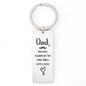 “You Will Always Be the First Man I Ever Loved” Engraved Rectangle Keychain - Gift for Dad