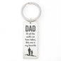 “Of All the Walks We Have Taken, This One Is My Favorite” Engraved Rectangle Keychain - Gift for Dad