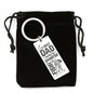 “The Best Dad Teaches His Daughter How to Fish” Engraved Rectangle Keychain  - Gift for Dad