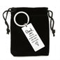 “You Will Always Be the First Man I Ever Loved” Engraved Rectangle Keychain - Gift for Dad