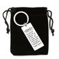 “No Matter What Life Throws at You, at Least You Don't Have an Ugly Daughter” Engraved Rectangle Keychain - Gift for Dad