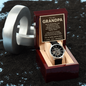 To My Grandpa – I'm So Lucky You're Mine Openwork Automatic Watch