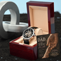 To My Dad From Daughter – You Made Me Feel Safe – Openwork Automatic Watch
