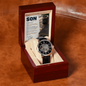 To My Son From Dad – I'll Always Be in Your Corner – Openwork Automatic Watch