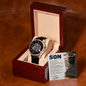 To My Son From Dad – I'll Always Be in Your Corner – Openwork Automatic Watch