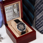 To My Dad From Daughter – You Believed in Me First – Openwork Automatic Watch