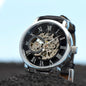 To My Husband “My Safe Place” Openwork Automatic Watch