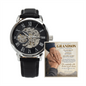 To My Grandson From Grandparents – Always Remember – Openwork Automatic Watch