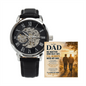 To My Dad From Son – I'll Always Need My Dad – Openwork Automatic Watch