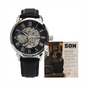 To My Son From Dad – Be Curious, Be Disciplined, Be Kind – Openwork Automatic Watch