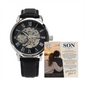 To My Son From Mom – Proud of the Man You Are Becoming – Openwork Automatic Watch