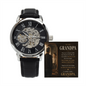 Grandpa - Never Too Old to Be Young With Me - Openwork Automatic Watch