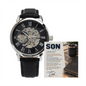 To My Son From Dad – I'll Always Be in Your Corner – Openwork Automatic Watch