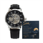 To My Son From Mom – Braver, Stronger & More Capable – Openwork Automatic Watch