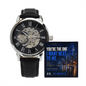 To My Boyfriend – I Want You Next to Me Openwork Automatic Watch