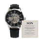 To My Son – Always Believe in Yourself – Openwork Automatic Watch