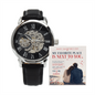 Openwork Watch for Him – My Favorite Place Is Next to You