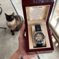 To My Dad From Your Son - Now I Understand - Openwork Automatic Watch