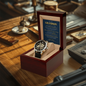 To My Grandson – You Are Loved More Than You Know – Openwork Automatic Watch