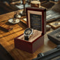 To My Son From Mom – My Endless Joy and Pride – Openwork Automatic Watch