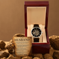 To My Husband “My Safe Place” Openwork Automatic Watch