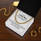 Gift for Brother "You are braver than you believe, stronger than you ..." Cuban Link Chain Necklace