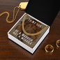 Gift for Son – “Be a Warrior, Not a Worrier” Cuban Link Chain