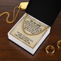 Gift for Son – “Never Feel That You Are Alone” Cuban Link Chain