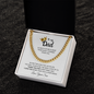 Gift for Dad "Thank You for everything, Dad..." Cuban Link Chain Necklace