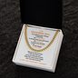 Gift for Son W "To my Incredible Son..." Cuban Link Chain Necklace