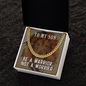 Gift for Son – “Be a Warrior, Not a Worrier” Cuban Link Chain