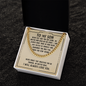 Gift for Son – “Never Feel That You Are Alone” Cuban Link Chain