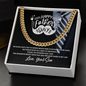 Gift for Father's day "The Moments Spent With You Mean the Most…" Cuban Link Chain Necklace