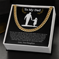 Gift for Dad "Thank You... I will always be your little girl..." Cuban Link Chain Necklace