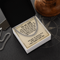Gift for Son – “Never Feel That You Are Alone” Cuban Link Chain