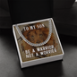 Gift for Son – “Be a Warrior, Not a Worrier” Cuban Link Chain