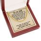 Gift for Son – “Never Feel That You Are Alone” Cuban Link Chain