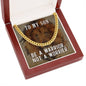 Gift for Son – “Be a Warrior, Not a Worrier” Cuban Link Chain