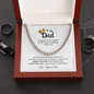 Gift for Dad "Thank You for everything, Dad..." Cuban Link Chain Necklace