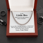 Gift for Brother "You are braver than you believe, stronger than you ..." Cuban Link Chain Necklace