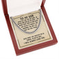 Gift for Son – “Never Feel That You Are Alone” Cuban Link Chain