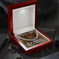 Gift for Son – “Be a Warrior, Not a Worrier” Cuban Link Chain
