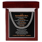 Gift for Son – “The Confidence, The Courage, The Love” Cuban Link Chain