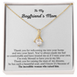Gift for Boyfriend's Mom "to The incredible woman who raised him..." Alluring Beauty Necklace